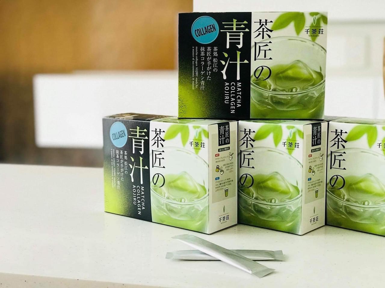 Bột Matcha Collagen Senchasou