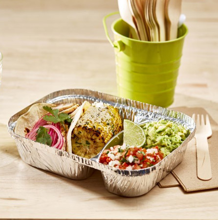  2 Compartment Foil Container ECO2C230