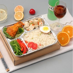 4 Compartment Foil Container ECO4C240